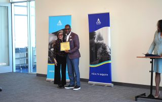 James Jackson with Jeanette Dong during mentorship cohort 2024.