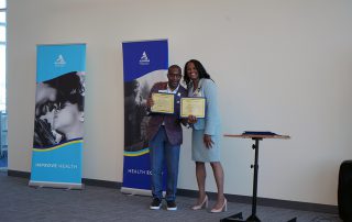 James Jackson with Camille Salter at the mentorship cohort 2024.