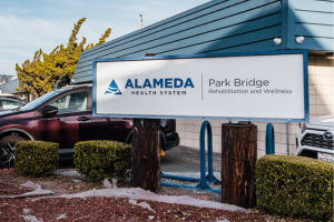 Park Bridge Rehabilitation and Wellness Sign