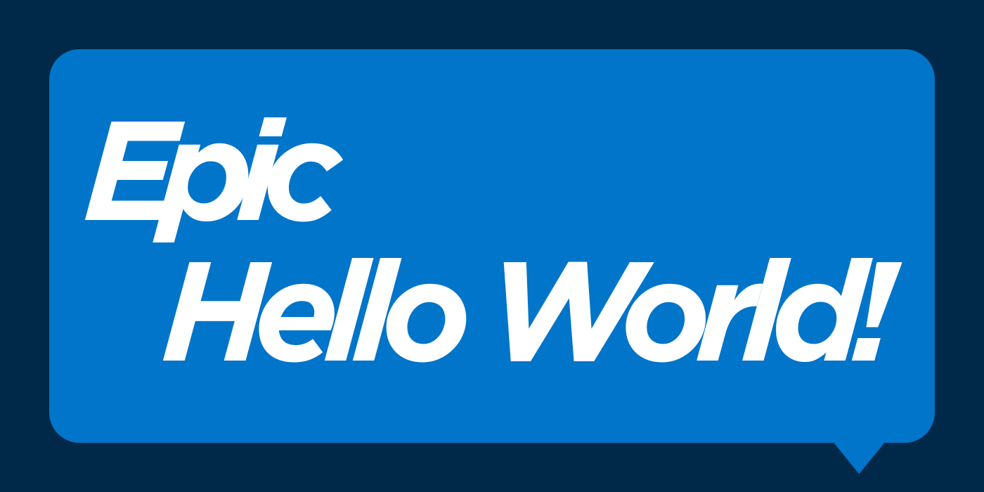 AHS New Epic Hello World