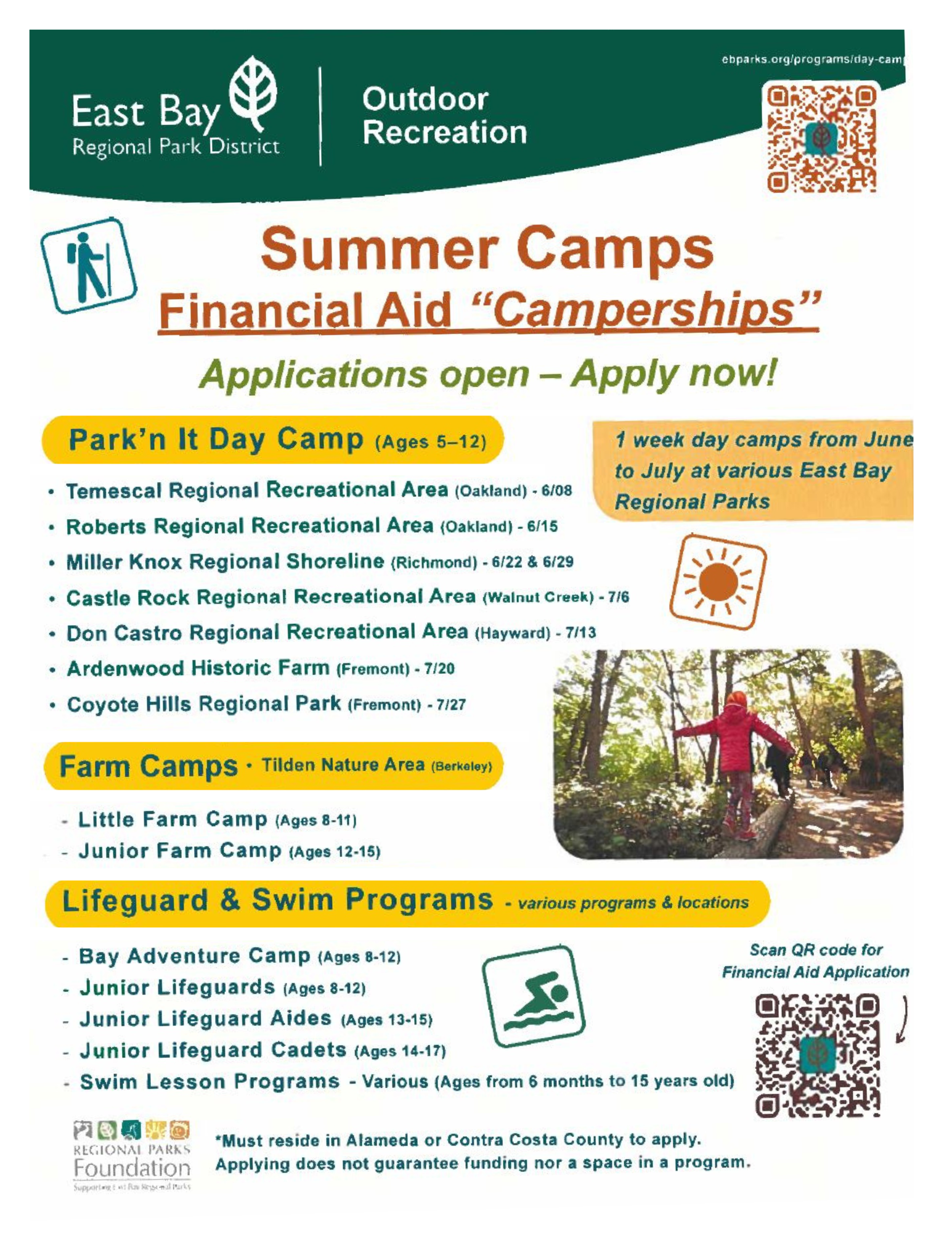 Park'n It Day Camp Flyer